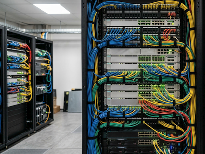 Netzwerk Verkabelung Serverraum